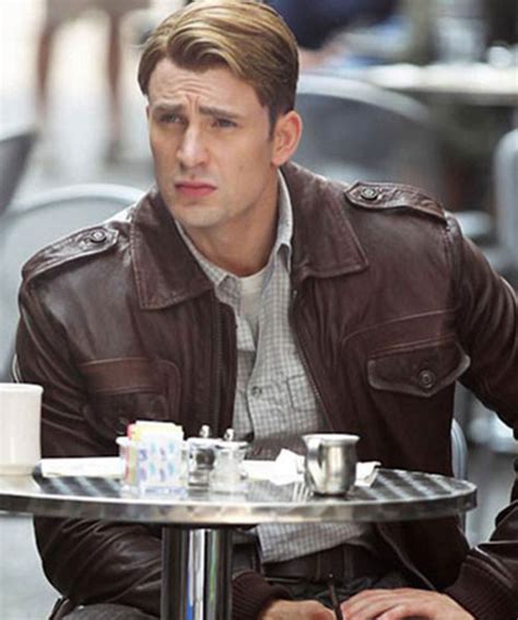 chris evans leather jacket